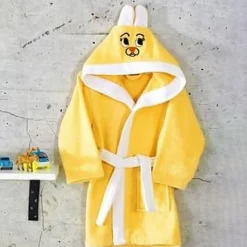 Garnero Arredamenti Accappatoio-Accappatoio con cappuccio bambino taglia 7/8 anni Coniglio Giallo