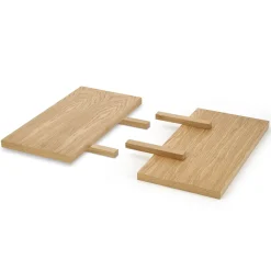 Garnero Arredamenti Tavoli Da Pranzo-Allunghe tavolo 45x90cm rovere Ridge