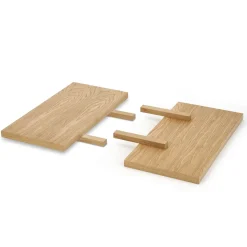 Garnero Arredamenti Tavoli Da Pranzo-Allunghe tavolo 45x90cm rovere nero Ridge