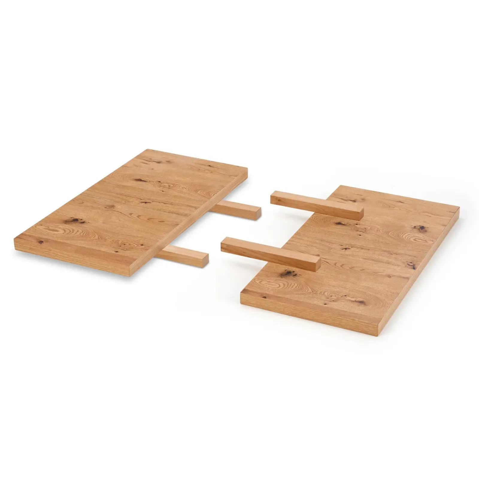 Garnero Arredamenti Tavoli Da Pranzo-Allunghe 45x90cm rovere rustico tavolo Ridge