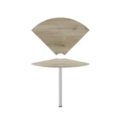 Garnero Arredamenti Scrivanie Ufficio|Scrivanie Ufficio-Angolo 99x75cm per scrivania rovere antracite lucido Time