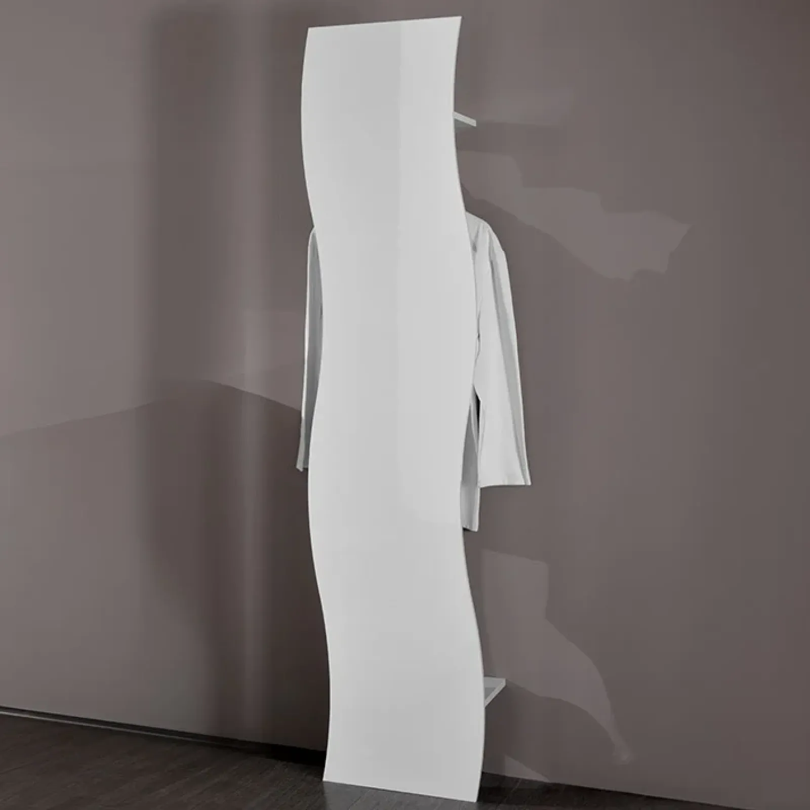 Garnero Arredamenti Appendiabiti E Attaccapanni|Appendiabiti E Attaccapanni-Appendiabiti da ingresso 40x186h cm moderno bianco lucido Sea Gihome®