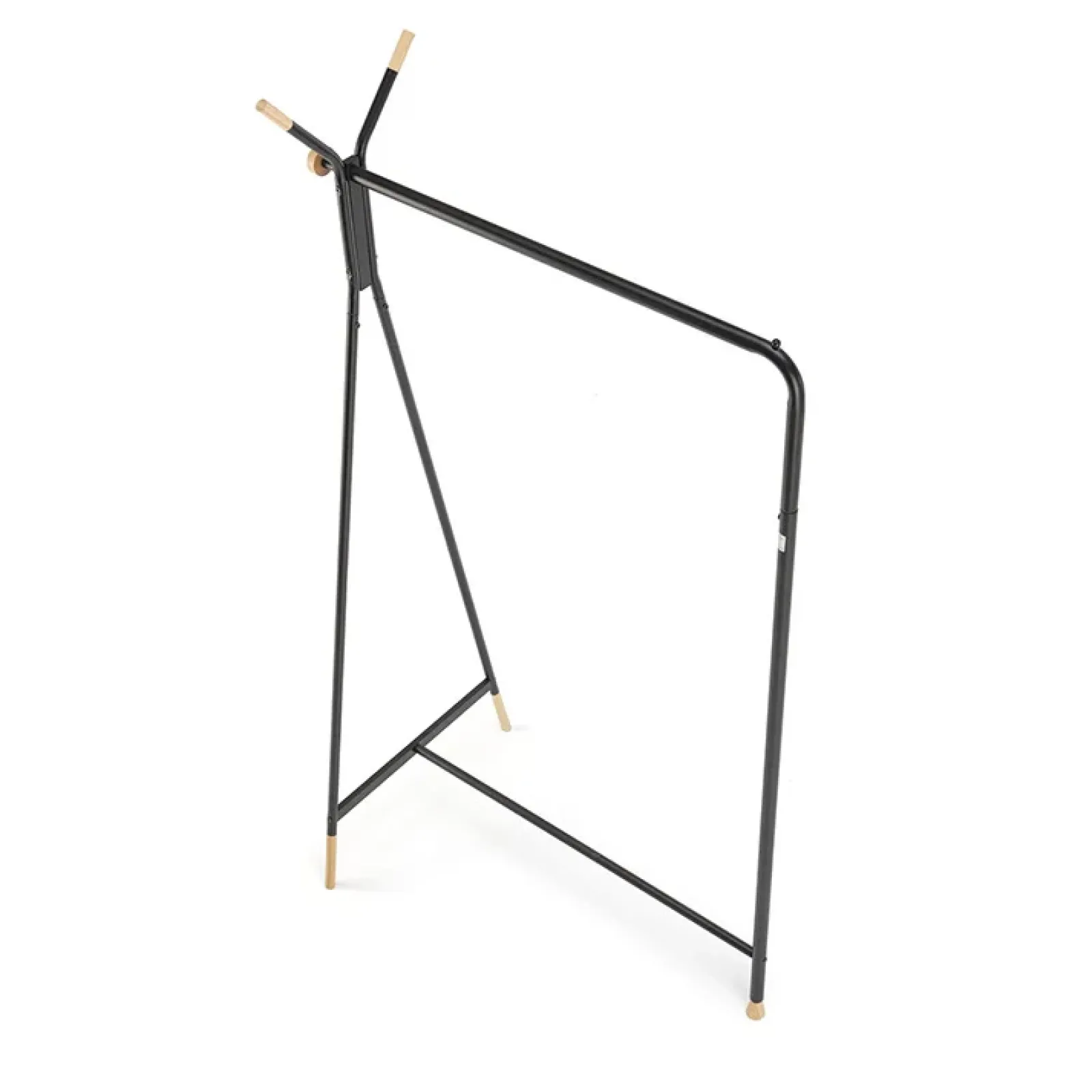 Garnero Arredamenti Appendiabiti E Attaccapanni|Appendiabiti E Attaccapanni-Appendiabiti da ingresso 91x165h cm moderno in acciaio nero rovere Shira