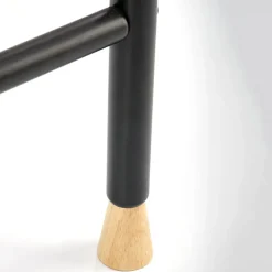 Garnero Arredamenti Appendiabiti E Attaccapanni|Appendiabiti E Attaccapanni-Appendiabiti da ingresso 91x165h cm moderno in acciaio nero rovere Shira