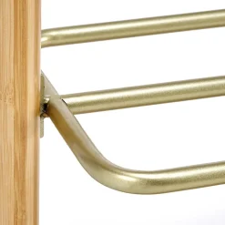 Garnero Arredamenti Appendiabiti E Attaccapanni|Appendiabiti E Attaccapanni-Appendiabiti da ingresso 60x166h cm in bambù tessuto beige oro Yasu