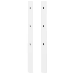 Garnero Arredamenti Appendiabiti E Attaccapanni|Appendiabiti E Attaccapanni-Appendiabiti da parete 13x163h cm bianco Accent Bianco Opaco