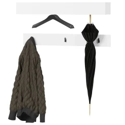 Garnero Arredamenti Appendiabiti E Attaccapanni|Appendiabiti E Attaccapanni-Appendiabiti da parete 92x12h cm bianco Accent Bianco Opaco