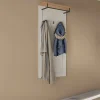 Garnero Arredamenti Appendiabiti E Attaccapanni|Appendiabiti E Attaccapanni-Appendiabiti 59x143h cm da parete bianco frassinato rovere Lars