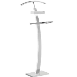 Garnero Arredamenti Appendiabiti E Attaccapanni|Appendiabiti E Attaccapanni-Appendiabiti 32x117h cm indossatore servomuto design Manila Bianco