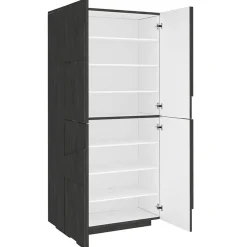 Garnero Arredamenti Scarpiere E Cassepanche|Scarpiere-Armadio scarpiera 80x168h cm 4 ante Zenzero Ossido