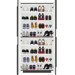 Garnero Arredamenti Scarpiere E Cassepanche|Scarpiere-Armadio scarpiera 80x168h cm 4 ante Zenzero Ossido