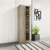 Garnero Arredamenti Scarpiere E Cassepanche|Scarpiere-Armadio scarpiera 59x181h cm  2 ante moderna da ingresso rovere chiaro Max