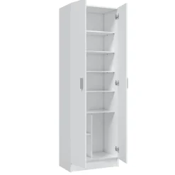 Garnero Arredamenti Scarpiere E Cassepanche|Scarpiere-Armadio scarpiera 59x180h cm 2 ante battenti bianco opaco Easy