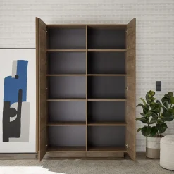 Garnero Arredamenti Armadi Soggiorno|Guardaroba-Armadio soggiorno 120x193h cm 2 ante moderno Alvarez Rovere