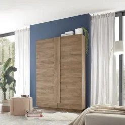 Garnero Arredamenti Armadi Soggiorno|Guardaroba-Armadio soggiorno 120x193h cm 2 ante moderno Alvarez Rovere
