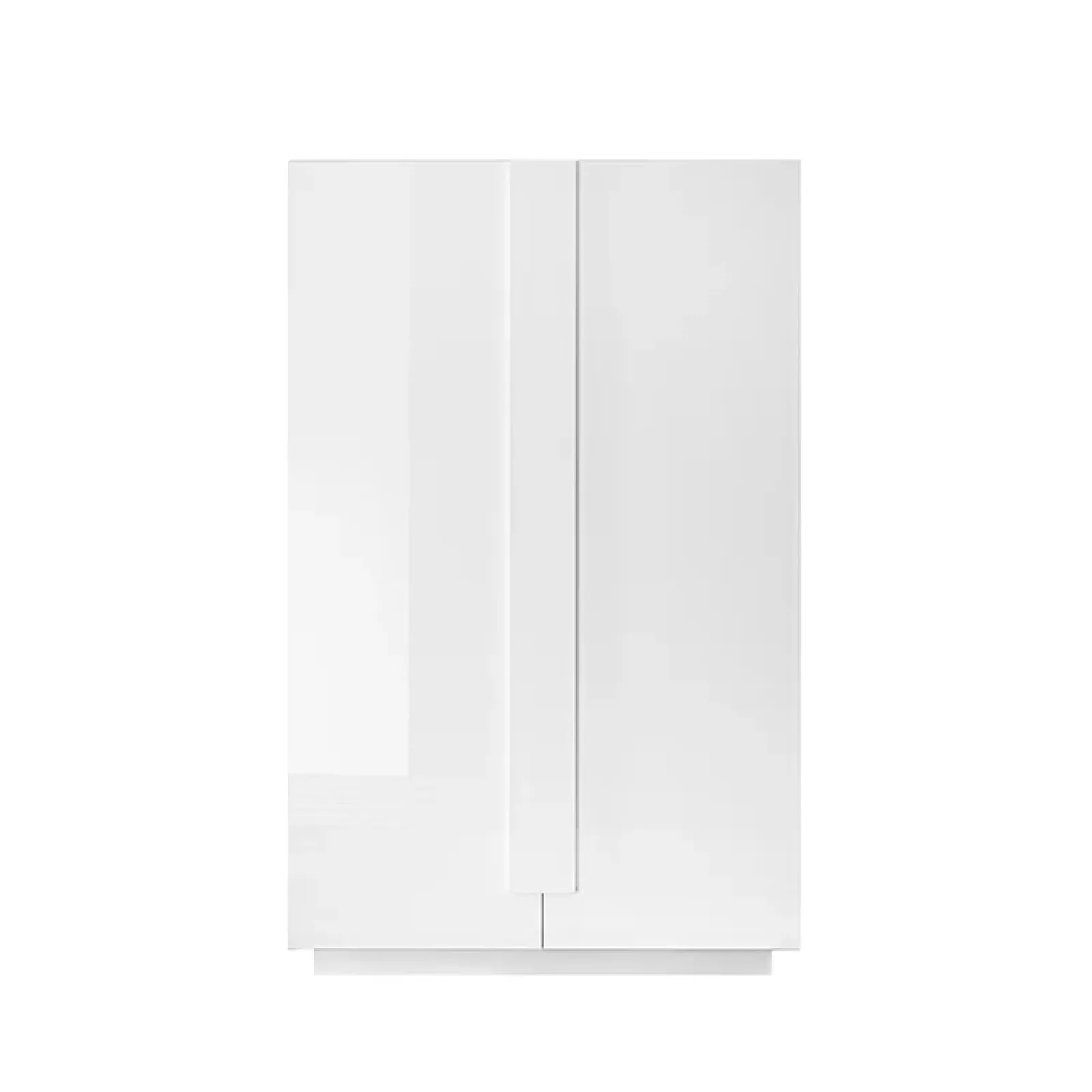 Garnero Arredamenti Armadi Soggiorno|Guardaroba-Armadio soggiorno 120x193h cm 2 ante moderno bianco laccato lucido Alvarez Bianco Lucido