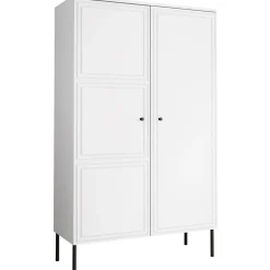 Garnero Arredamenti Armadi Soggiorno|Credenze Moderne-Armadio soggiorno 100x166h cm 2 ante Stark Bianco Opaco
