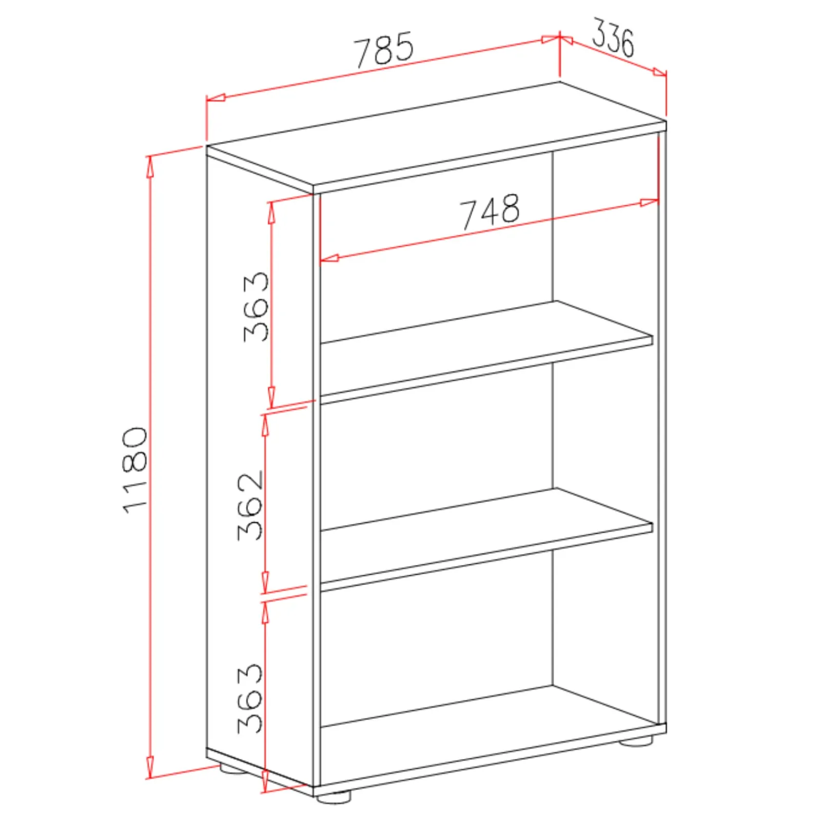 Garnero Arredamenti Armadi Ufficio-Armadio ufficio 79x118h cm 2 ante rovere grafite Woody Grafite - Rovere Rustico
