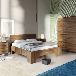 Garnero Arredamenti Armadio Ante Battenti|Guardaroba-Armadio 91x185h cm 4 ante 5 ripiani noce Line