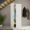 Garnero Arredamenti Armadio Cameretta|Armadio Ante Battenti-Armadio 78x176h cm 2 ante battenti bianco opaco Light Gihome®
