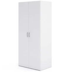 Garnero Arredamenti Armadio Cameretta|Armadio Ante Battenti-Armadio 78x176h cm 2 ante battenti bianco opaco Light Gihome®