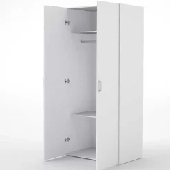 Garnero Arredamenti Armadio Cameretta|Armadio Ante Battenti-Armadio 78x176h cm 2 ante battenti bianco opaco Light Gihome®