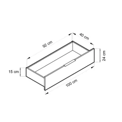 Garnero Arredamenti Armadio Ante A Specchio|Armadio Ante Battenti-Armadio 206x200h cm 4 ante con specchio quercia Miller Antracite