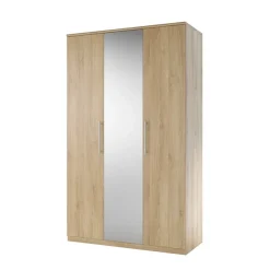 Garnero Arredamenti Armadio Cameretta|Armadio Ante A Specchio-Armadio 121x199h cm 3 ante con specchio Dogliani Rovere
