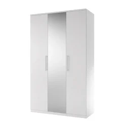 Garnero Arredamenti Armadio Cameretta|Armadio Ante A Specchio-Armadio 121x199h cm 3 ante con specchio Dogliani Bianco Frassinato