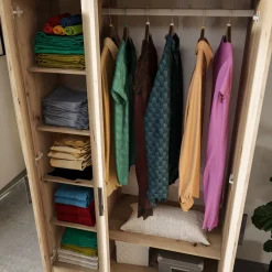 Garnero Arredamenti Armadio Cameretta|Armadio Ante Battenti-Armadio 120x191h cm 3 ante design Rodari Rovere Rustico