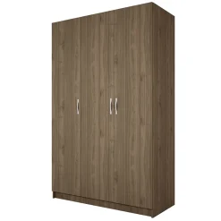 Garnero Arredamenti Armadio Cameretta|Armadio Ante Battenti-Armadio 120x190h cm 3 ante design Rodari Noce