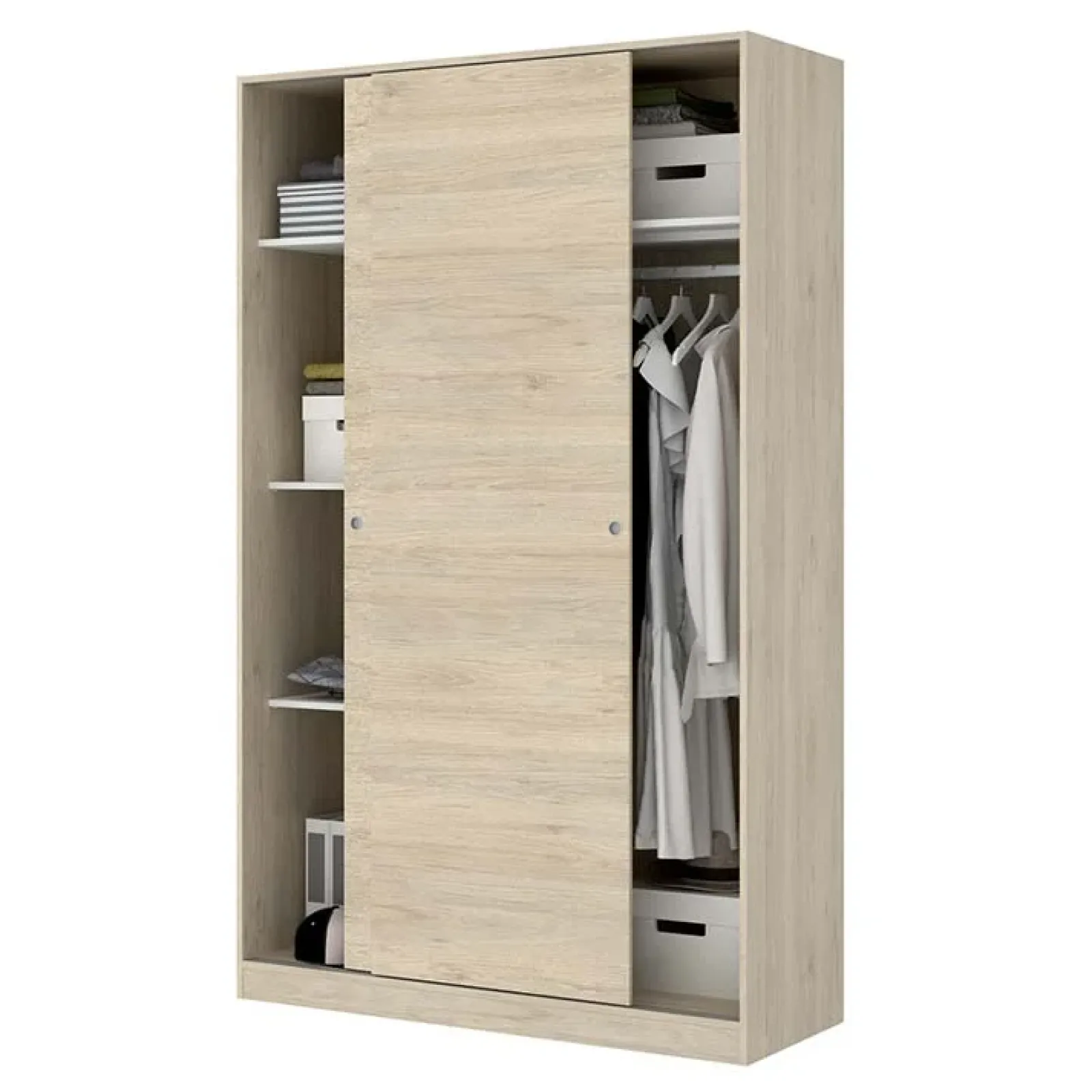 Garnero Arredamenti Armadio Cameretta|Armadio Ante Scorrevoli-Armadio 120x204h cm 2 ante moderno scorrevoli Royal Rovere