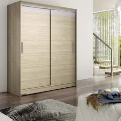 Garnero Arredamenti Armadio Ante Scorrevoli|Guardaroba-Armadio 150x200h cm 2 ante moderno scorrevoli design Vilma Rovere