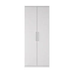 Garnero Arredamenti Armadio Cameretta|Armadio Ante Battenti-Armadio 81x199h cm 2 ante moderno Dogliani Bianco Frassinato
