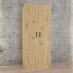 Garnero Arredamenti Armadio Cameretta|Armadio Ante Battenti-Armadio 80x191h cm 2 ante moderno Ilario Rovere Rustico