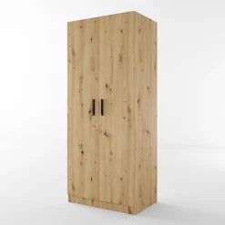 Garnero Arredamenti Armadio Cameretta|Armadio Ante Battenti-Armadio 80x191h cm 2 ante moderno Ilario Rovere Rustico