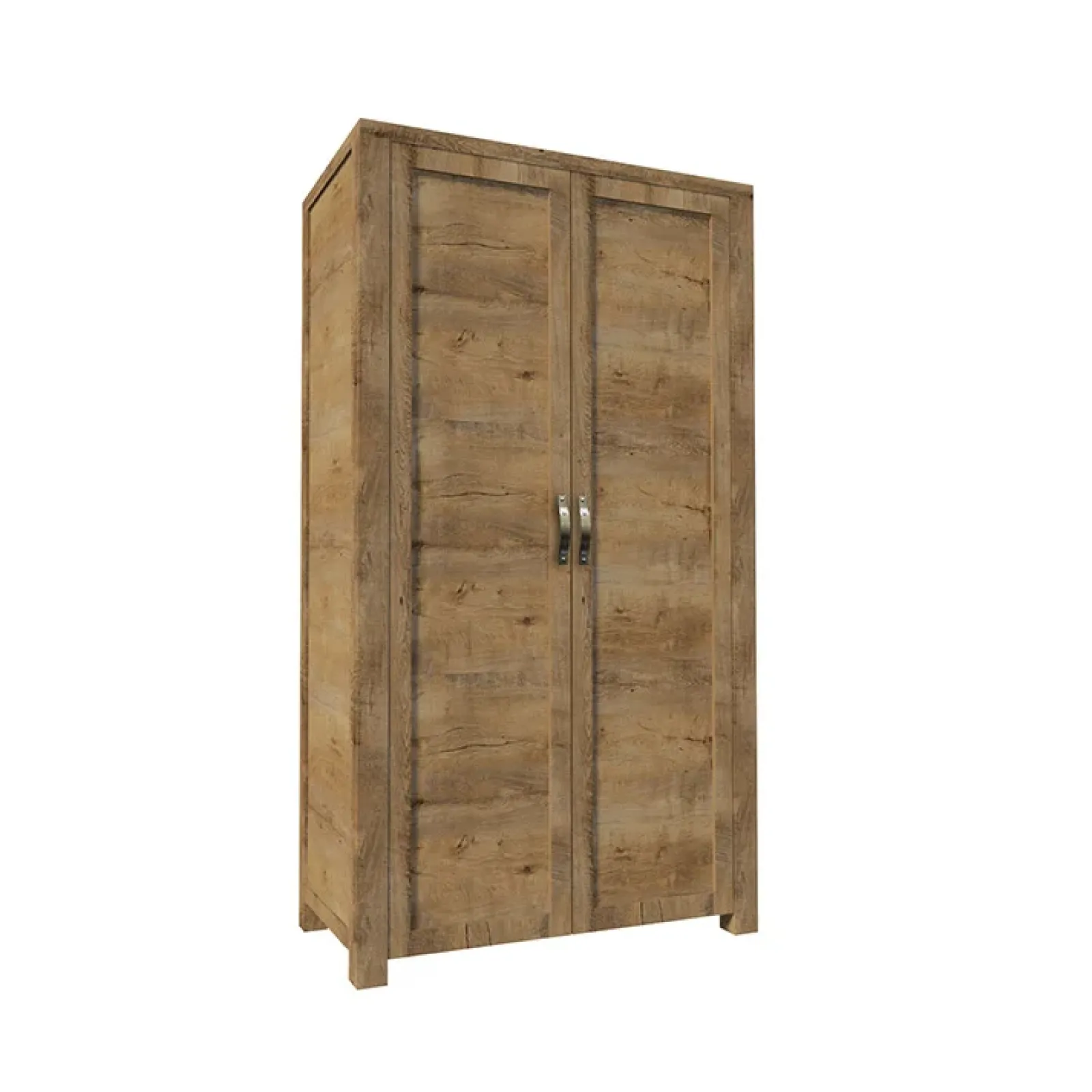 Garnero Arredamenti Armadio Ante Battenti|Guardaroba-Armadio 100x186h cm 2 ante quercia Clyde