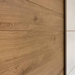 Garnero Arredamenti Armadio Ante Scorrevoli|Guardaroba-Armadio 270x210h cm 2 ante scorrevoli bianco opaco rovere Nexus Gihome®