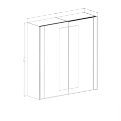 Garnero Arredamenti Armadio Ante A Specchio|Armadio Ante Scorrevoli-Armadio 200x213h cm 2 ante scorrevoli nero Vulcano Rovere