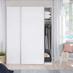 Garnero Arredamenti Armadio Cameretta|Armadio Ante Scorrevoli-Armadio 150X200h cm 2 ante scorrevoli bianco opaco Taylor