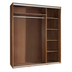 Garnero Arredamenti Armadio Ante Scorrevoli|Guardaroba-Armadio 155x215h cm 2 ante scorrevoli moderno Eliot Stampa Natura