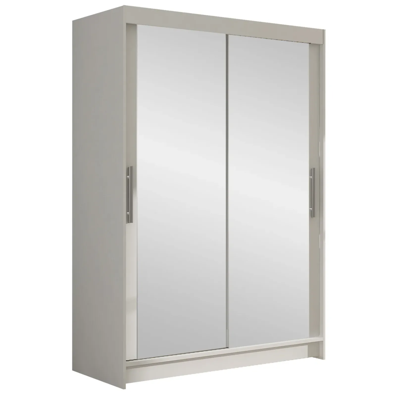 Garnero Arredamenti Armadio Ante A Specchio-Armadio 120x200h cm 2 ante scorrevoli con specchio bianco Tancredi