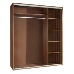 Garnero Arredamenti Armadio Ante Scorrevoli|Guardaroba-Armadio 155x215h cm 2 ante scorrevoli moderno Eliot Stampa Vicolo