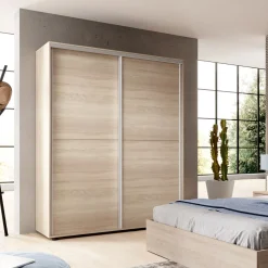 Garnero Arredamenti Armadio Cameretta|Armadio Ante Scorrevoli-Armadio 150x200h cm 2 ante scorrevoli moderno Roma Rovere
