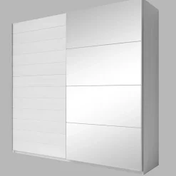 Garnero Arredamenti Armadio Ante A Specchio|Armadio Ante Scorrevoli-Armadio 220x210h cm 2 ante scorrevoli Cortina Gihome® Bianco Frassinato