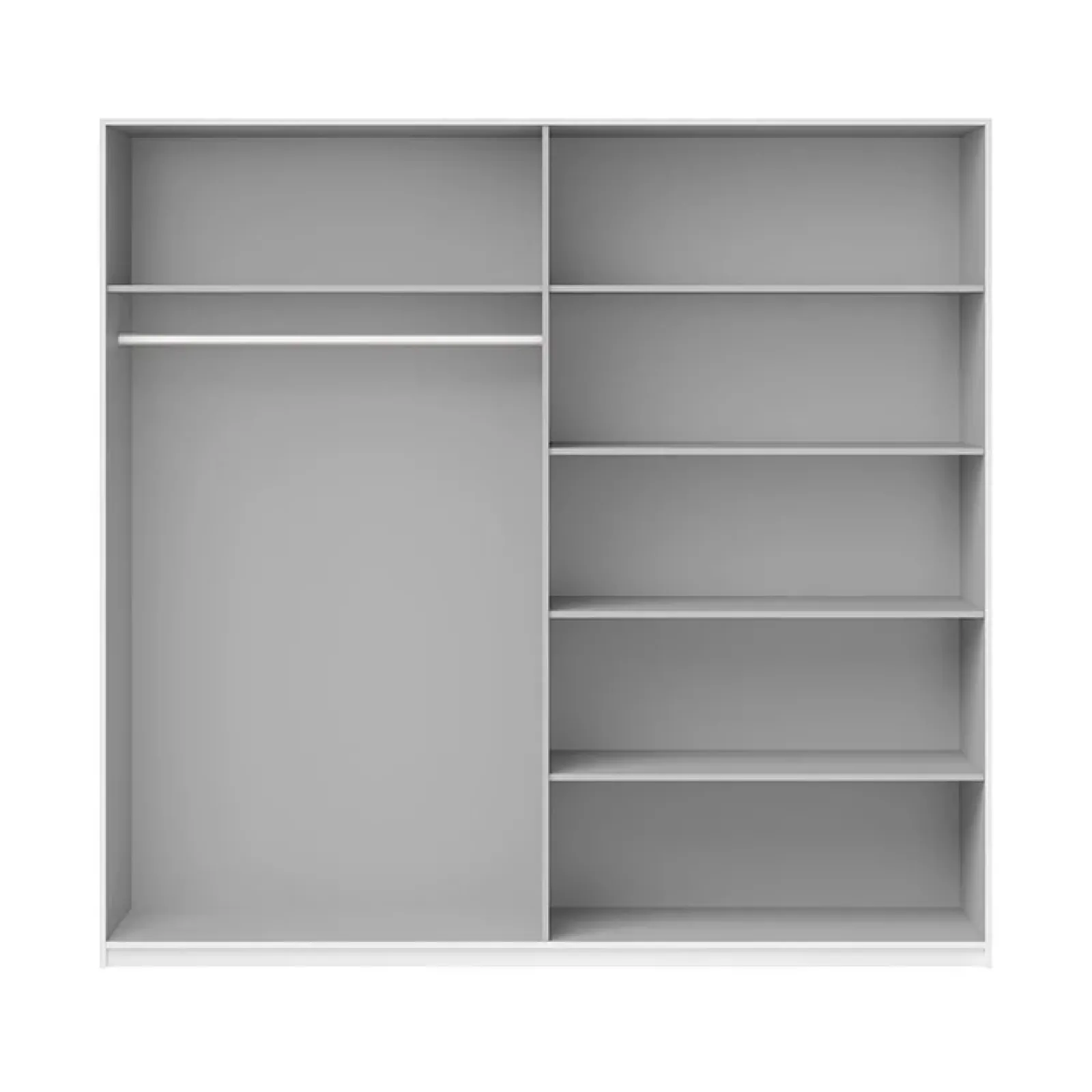 Garnero Arredamenti Armadio Ante A Specchio|Armadio Ante Scorrevoli-Armadio 180x210h cm 2 ante scorrevoli con specchio bianco lucido Marcus Gihome®