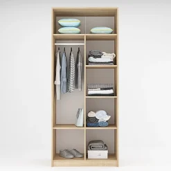 Garnero Arredamenti Armadio Cameretta-Armadio 80x190h cm cameretta rovere antracite bianco Chiaretto