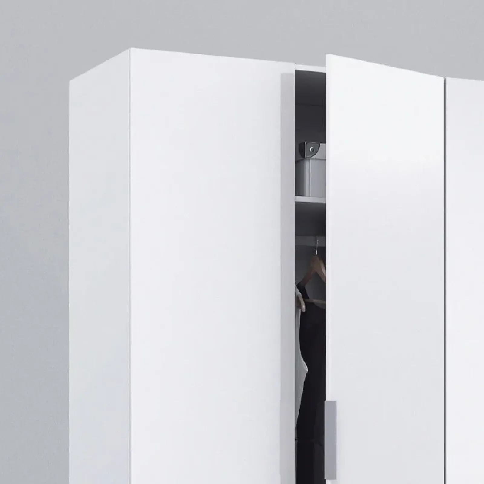 Garnero Arredamenti Armadio Cameretta|Armadio Ante Battenti-Armadio 180x200h cm moderno 4 ante bianco lucido Mike Gihome®