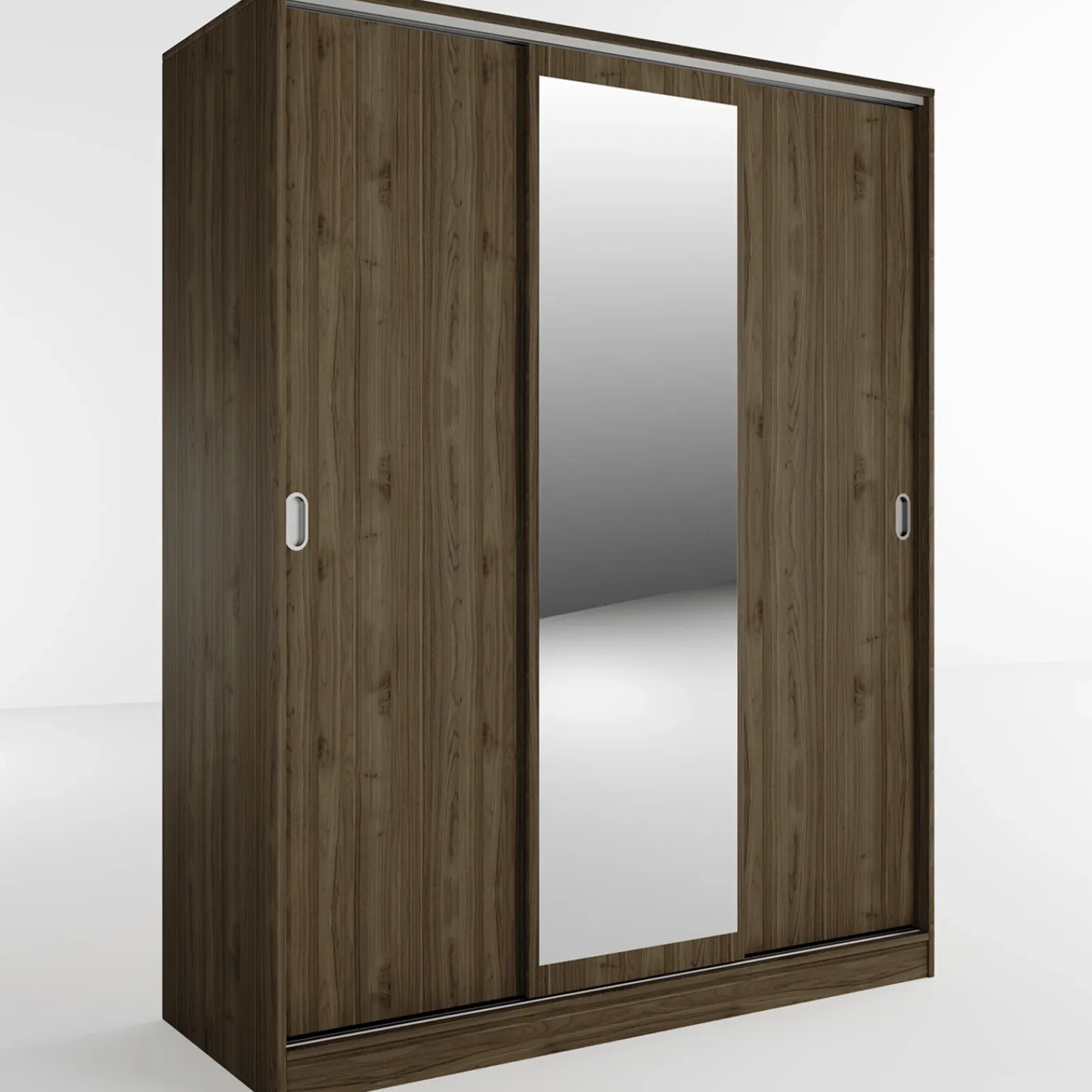 Garnero Arredamenti Armadio Ante A Specchio|Armadio Ante Scorrevoli-Armadio 150x191h cm scorrevole con specchio Collodi Noce