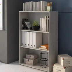 Garnero Arredamenti Arredo Ufficio Completo-Arredo ufficio completo bianco frassinato cemento Woody Bianco Frassinato - Cemento